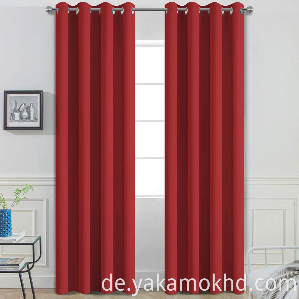 84 Red Blackout Curtains